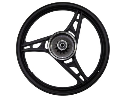 Arka Jant - Çelik (1.85x18") Siyah - Mondial 125 Mc Roadracer