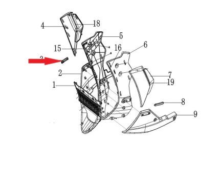 Regal Raptor DY 250 Radyatör Alt Sakal Kapağı Sağ